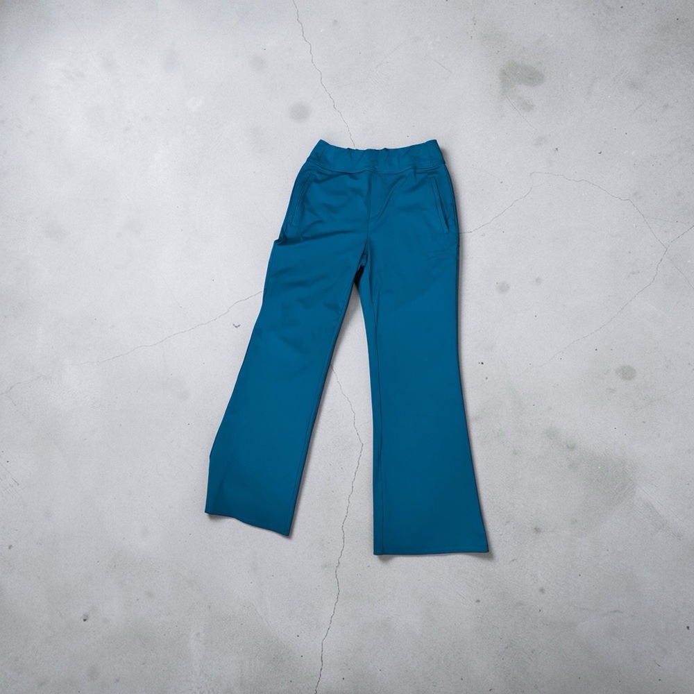 HALARA Wide-Leg Mid-Waist Pants in Emerald Green NWT - Picture 3 of 6